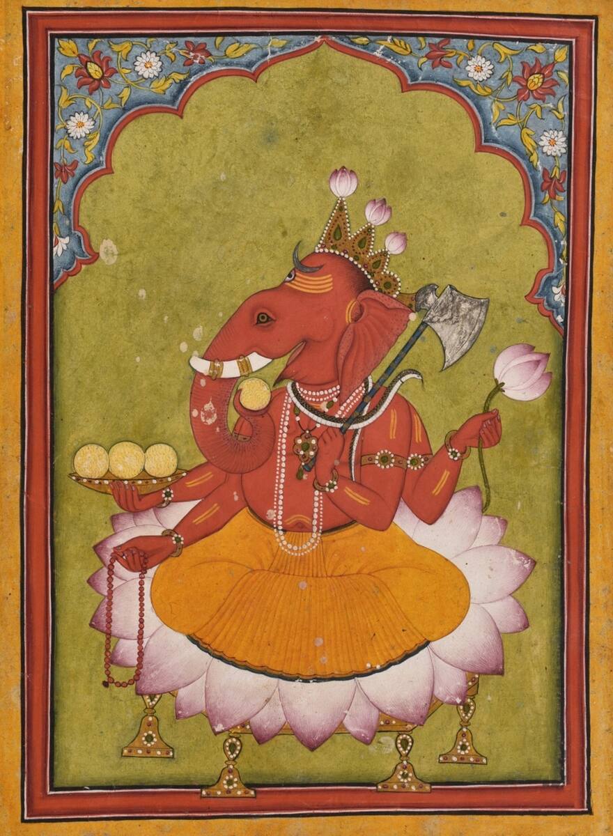 Traditional depiction of Ganesha