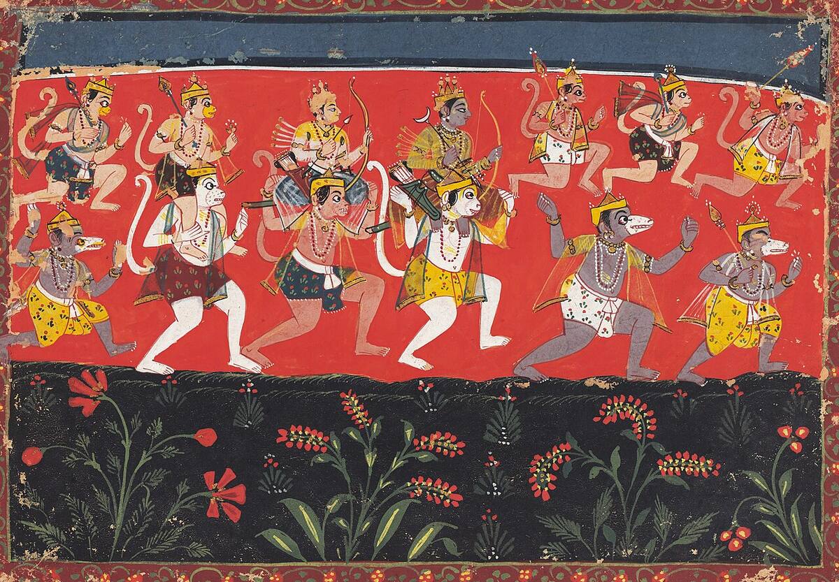 Traditional depiction of Hanuman