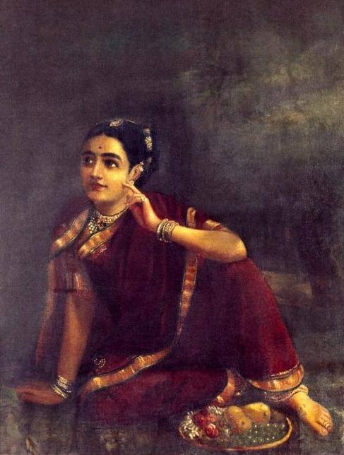 Traditional depiction of Radha
