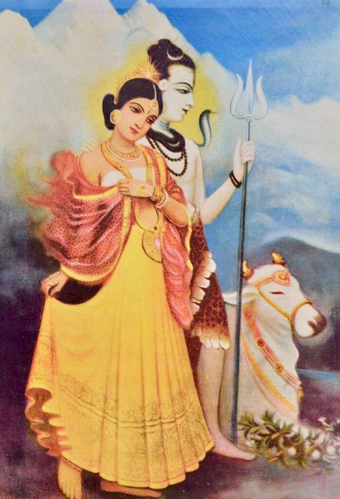 Traditional depiction of Shiva