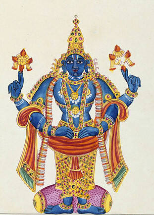Traditional depiction of Vitthal